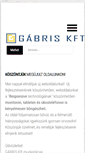 Mobile Screenshot of gabris.hu